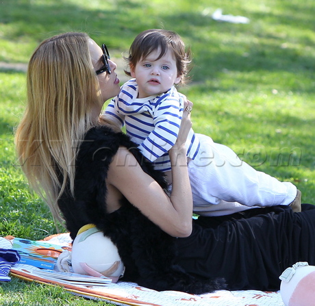 Rachel Zoe Beverly Hills son Skyler park play