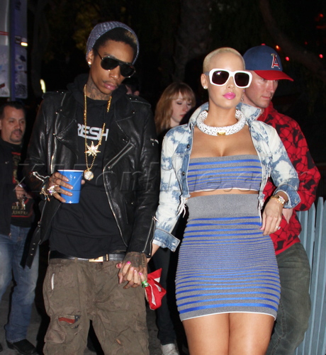 Axl Rose Guns N' Roses jacket hat house of blues denim sunset blvd Mischa Barton Amber Rose Wiz Khalifa 