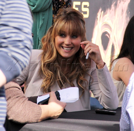 west hollywood hunger games autographs Alexander Ludwig Isabelle Fuhrman Jennifer Lawrence