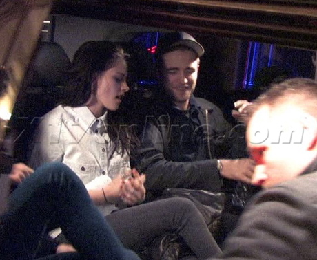 Robert Pattinson Kristen Stewart paris twilight eating