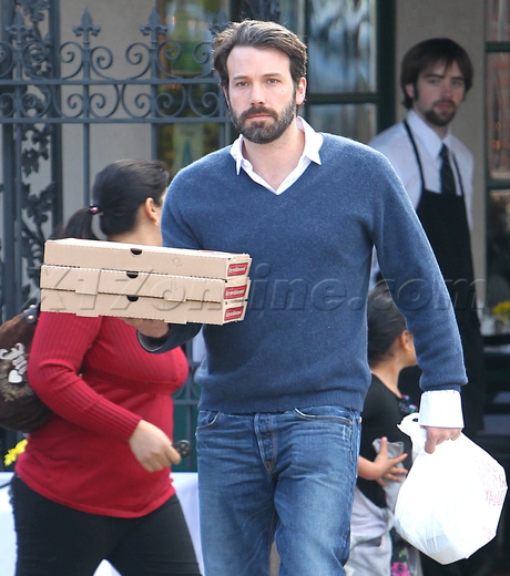 Ben Affleck Pizza Brentwood beard 