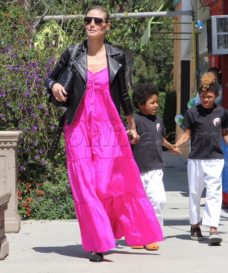 Heidi Klum Brentwood fucshia karate Johan Henry 