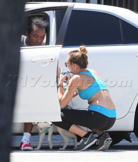 Miley Cyrus tights spandex sunglasses hannah montana 