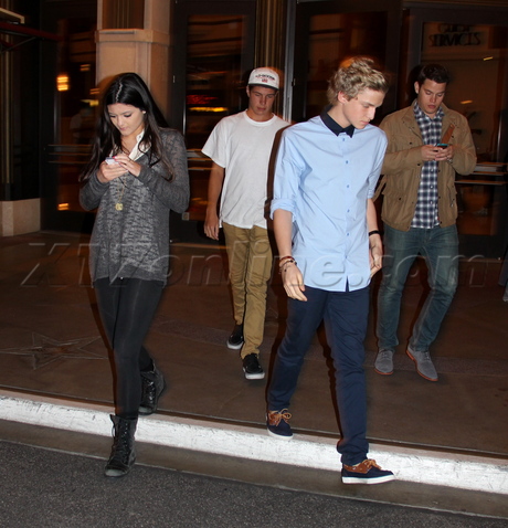 Kylie Jenner the grove texting teen kardashian 