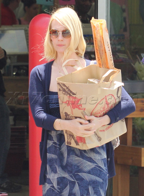 sunglasses January Jones groceries trader joes maxi dress shopping 