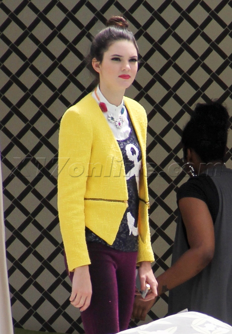 sunglasses spandex flats Kendall Jenner  mcdonalds photoshoot hotel kardashian 