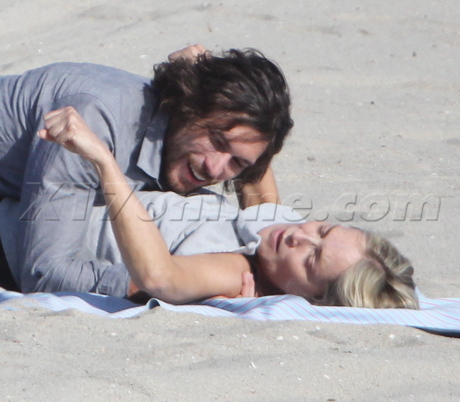 Sharon Stone beach hat yoga cellulite sunglasses