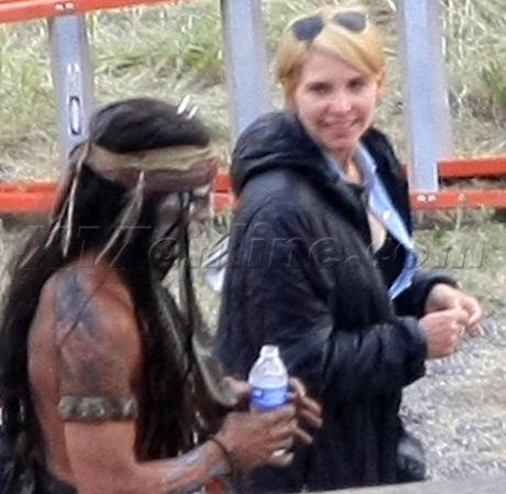 Johnny Depp movie set western