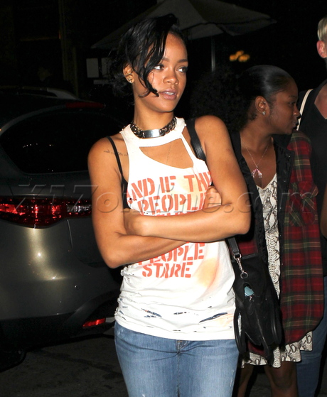 Rihanna New York jeans shoes