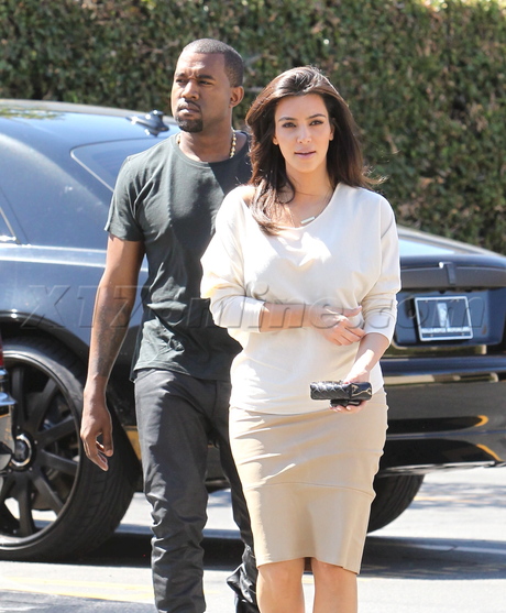 Kim Kardashian, Kanye West Beverly Hills 
