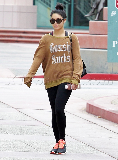 Vanessa Hudgens sunglasses gym gossip 
