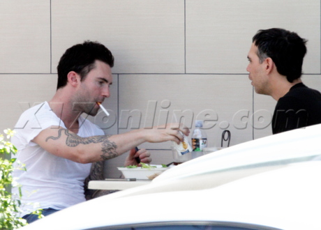 helmet motorcycle singer tattoo denim lunch los feliz