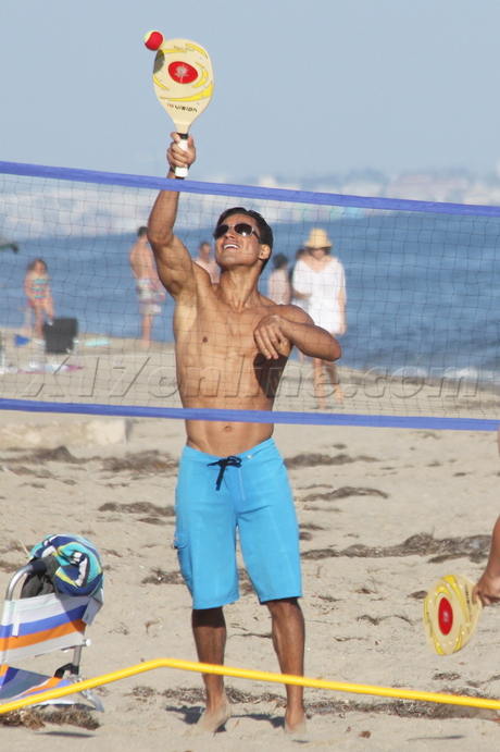 sunglasses volleyball beach Courtney gia six pack abs 