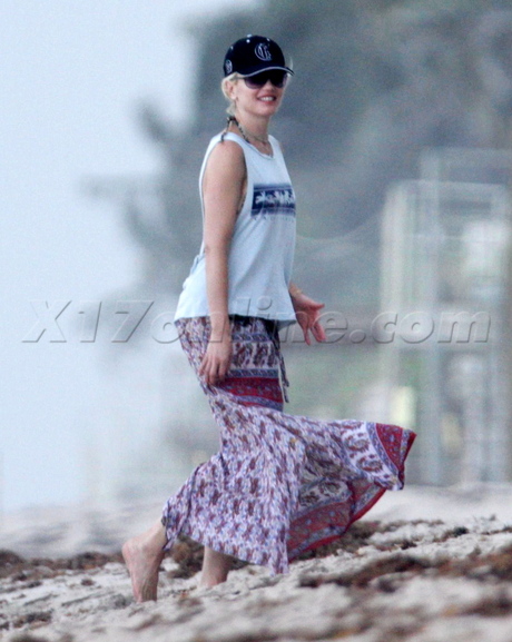 Gwen Stefani Palm Beach Florida kiss Gavin Rossdale Kingston Zuma 