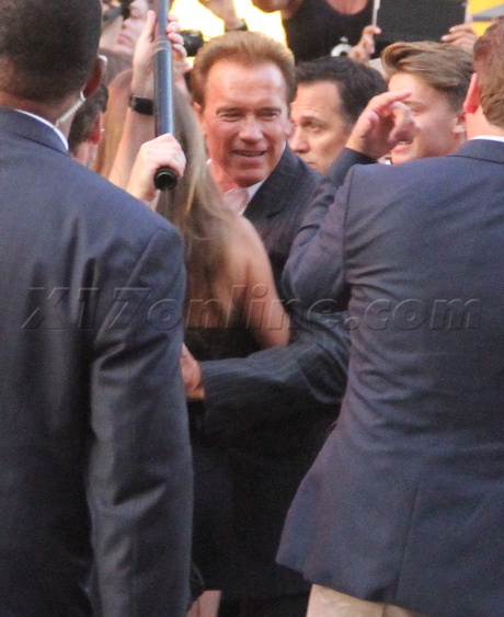 The Expendables 2 premiere red carpet Arnold Schwarzenegger