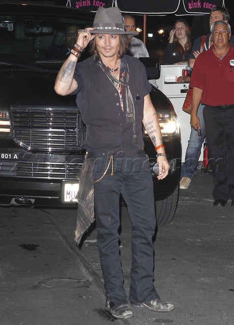 Johnny Depp pink taco sunset hollywood aerosmith tattoo 