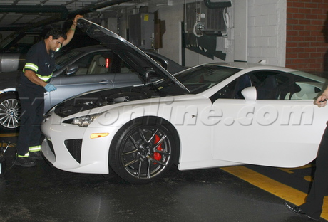 sunglasses Paris Hilton Anastasia 400,000 car Lexus hat spandex AAA