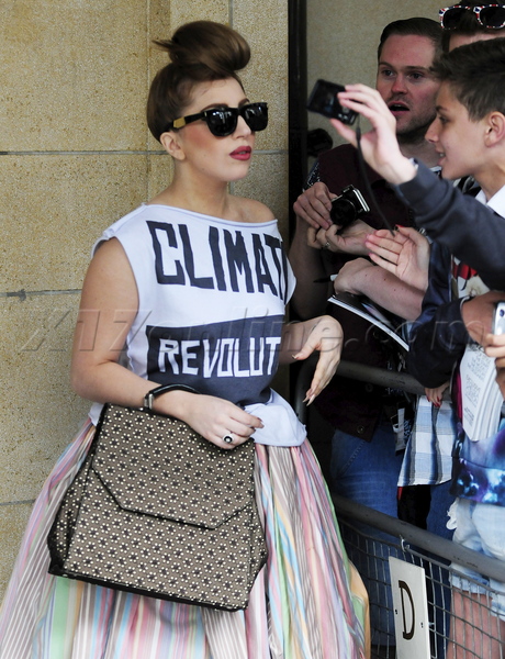 Lady Gaga sunglasses tutu Dorchester hotel london uk singer 