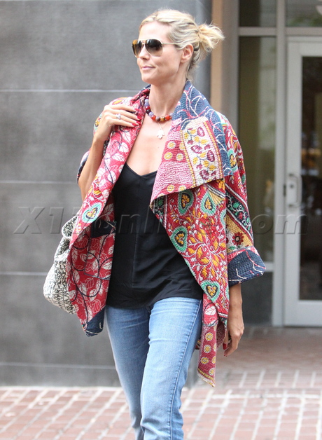 Heidi Klum print coat seal divorce 
