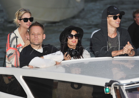 sunglasses hat venice hotel boat film festival Ashley Benson Austin Butler Vanessa Hudgens 