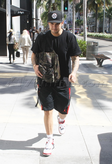 Robert Kardashian shorts hat backpack kardashian reality 