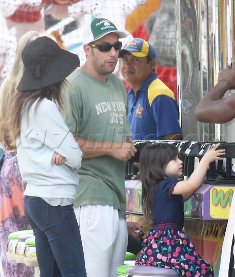 malibu Adam Sandler  shorts sunglasses Chili Cook-Off hat sunny sandler sadie sandler 