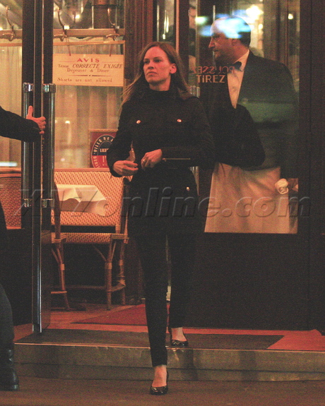 Hilary Swank Paris Saint Germain France