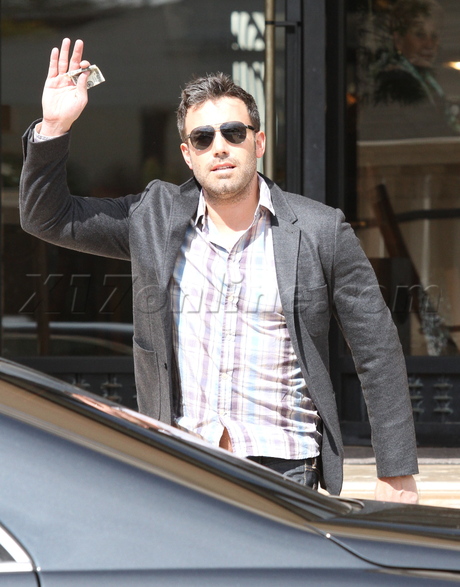 sunglasses Ben Affleck  barneys blazer jeans shopping plaid shirt tip money 