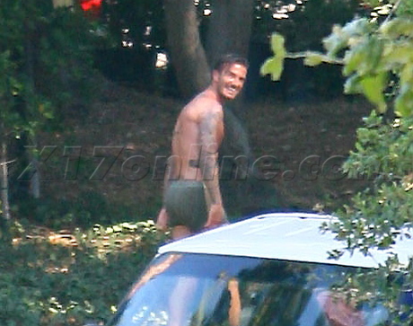 David Beckham underwear filming photoshoot 