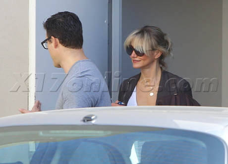 Cameron Diaz blonde gucci beverly hills shopping purse hand bag sunglasses 