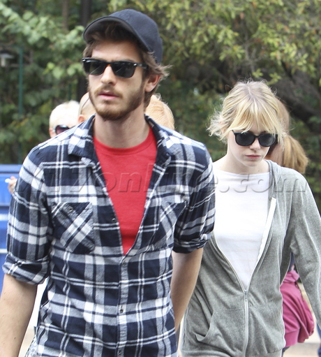 Emma Stone Andrew Garfield Hiking dating couples Coldwater Canyon Park Porsche Panamera