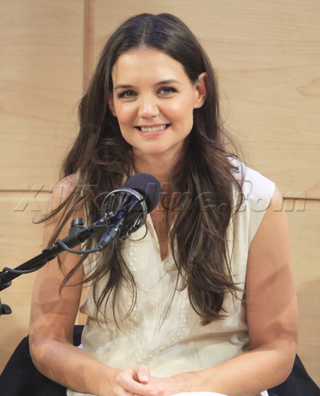 Katie Holmes dead accounts white dress q and a blazer 