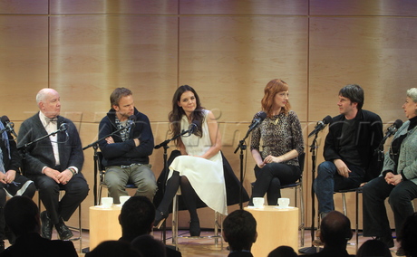 Katie Holmes dead accounts white dress q and a blazer 