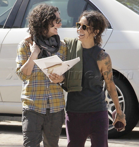 malibu Sara Gilbert Linda Perry tattoo gay