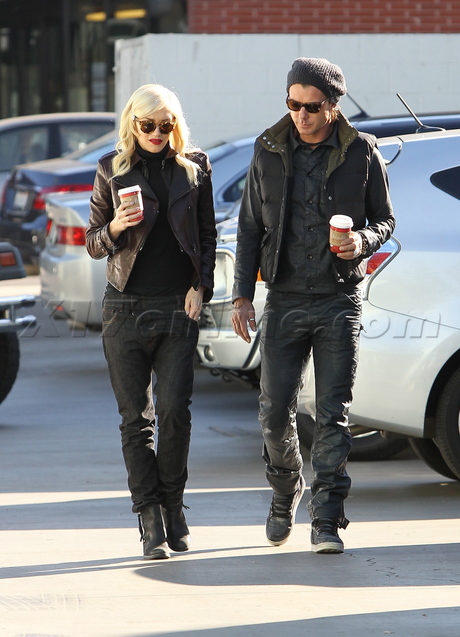 Gwen Stefani  Gavin Rossdale Beverly Hills Starbucks 