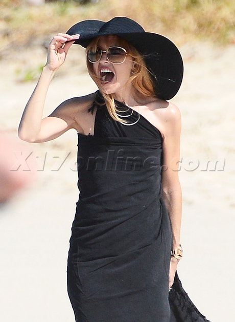 Skyler Morrison Berman Rachel Zoe Rodger Berman Saint Barts Ocean Beach Vacation Hat sunglasses baby kids