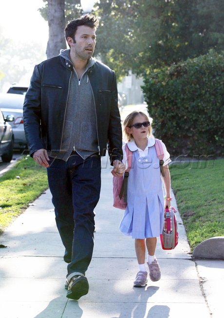 Ben Affleck jacket brentwood violet school hair mohawk 