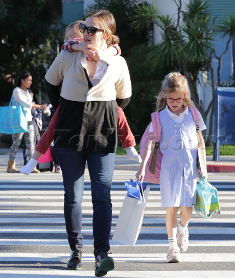 boots Jennifer Garner  garner kids sunglasses jeans jenny bec's cartigan school violet seraphina 