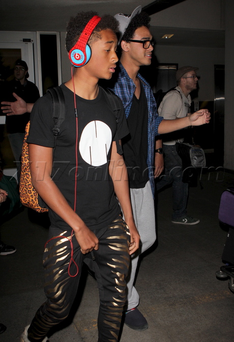 Jada Pinkett Smith  lax airport will smith scientology jaden smith willow smith 