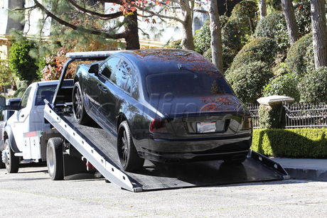 Kim Kardashian Beverly Hills Rolls-Royce black 