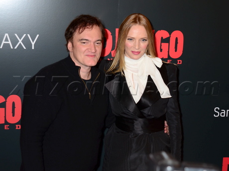 nyc Django Unchained premiere Quentin Tarantino Uma Thurman 
