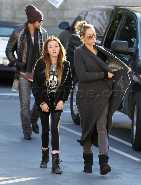 Noah, Tish, Billy Ray Cyrus Studio City family Miley 