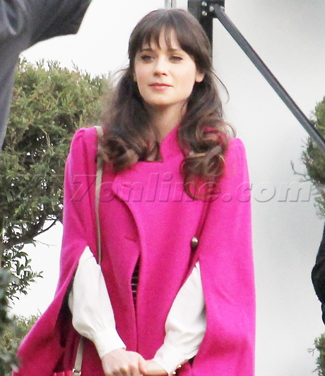 Zooey Deschanel cape flats the new girl tv show filming 
