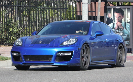 Chris Brown  car shots Karrueche Tran Porsche 