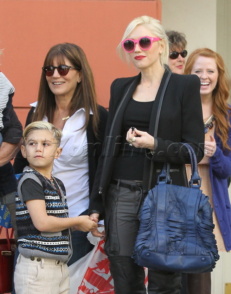 Gwen Stefani boot boots leather boots blazer sunglasses gavin rossdale zuma kingston 