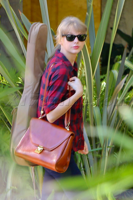 Taylor Swift plaid shirt sunglasses guitar studio singer music harry styles 