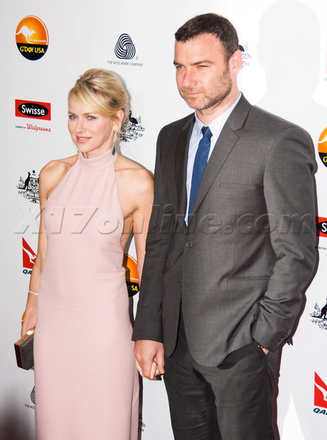 g' day black tie gala red carpet Liev Schreiber Naomi Watts 