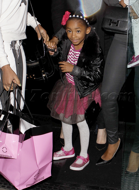 Mel B mr. chow dinner baby daughter hollywood birthday 
