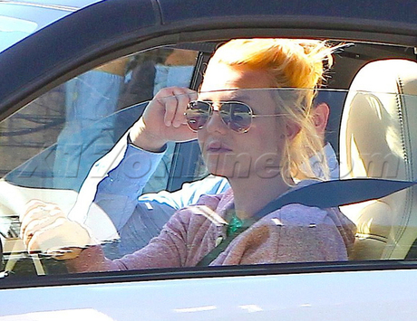 Britney Spears blonde singer x factor smart car bodyguard 
