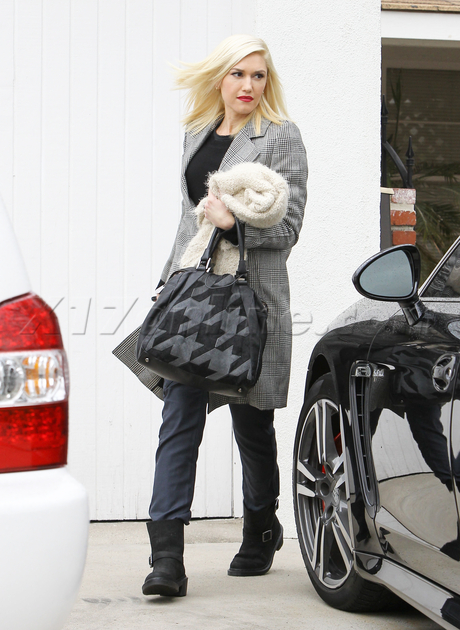 Gwen Stefani blonde denim boots school singer no doubt 